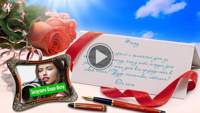 Поздравление с днем рождения - Яркие розы !